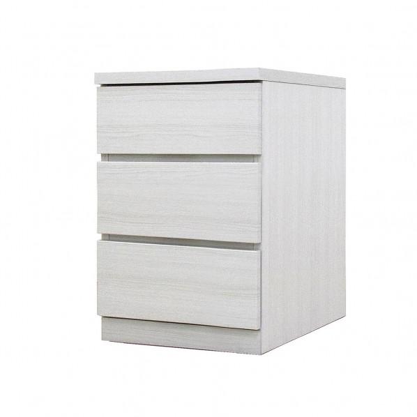 グリーンクロス フィット 幅40 3段 チェスト 奥行55cm 家具 収納 ホワイト 6300074...