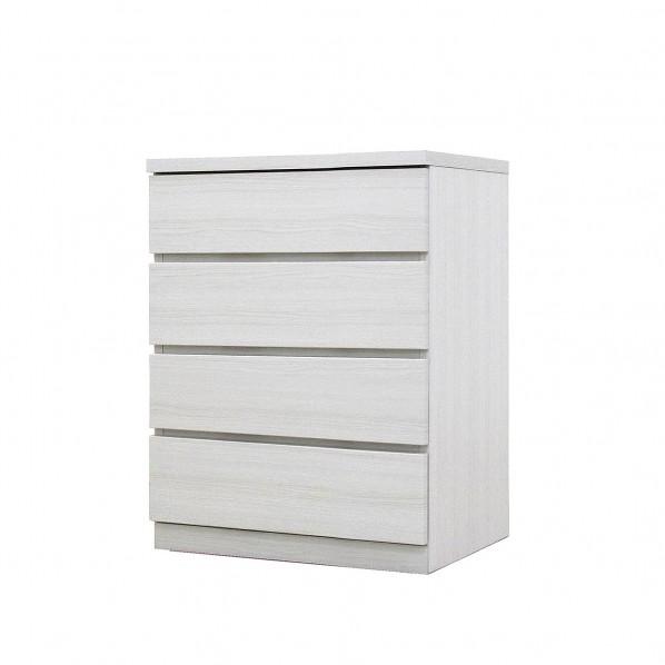 グリーンクロス フィット 幅60 4段 チェスト 奥行44cm 家具 収納 ホワイト 6300074...