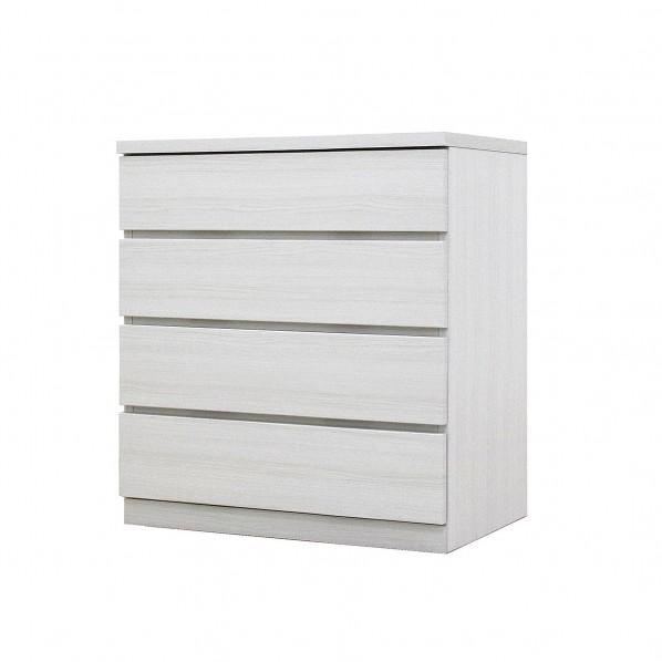 グリーンクロス フィット 幅70 4段 チェスト 奥行44cm 家具 収納 ホワイト 6300074...