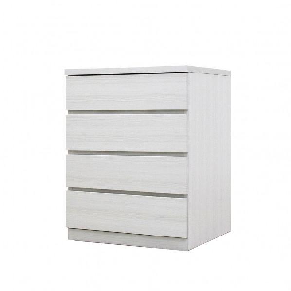 グリーンクロス フィット 幅60 4段 チェスト 奥行55cm 家具 収納 ホワイト 6300074...