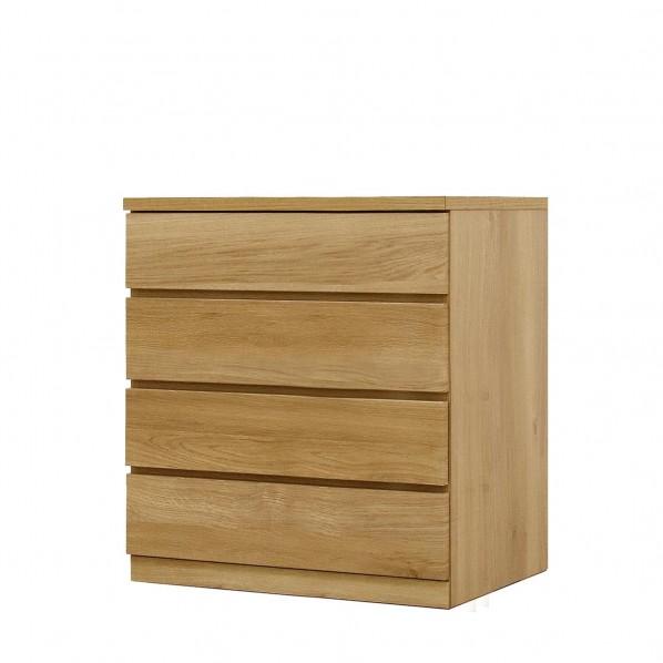 グリーンクロス フィット 幅70 4段 チェスト 奥行55cm 家具 収納 オーク 63000742...