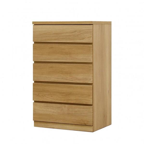 グリーンクロス フィット 幅60 5段 チェスト 奥行44cm 家具 収納 オーク 63000742...