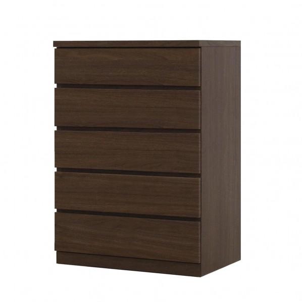 グリーンクロス フィット 幅70 5段 チェスト 奥行44cm 家具 収納 ウォールナット 6300...