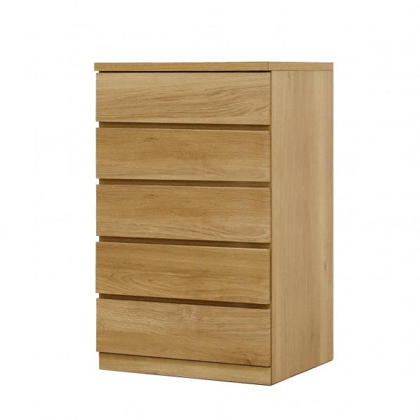 グリーンクロス フィット 幅60 5段 チェスト 奥行55cm 家具 収納 オーク 63000742...