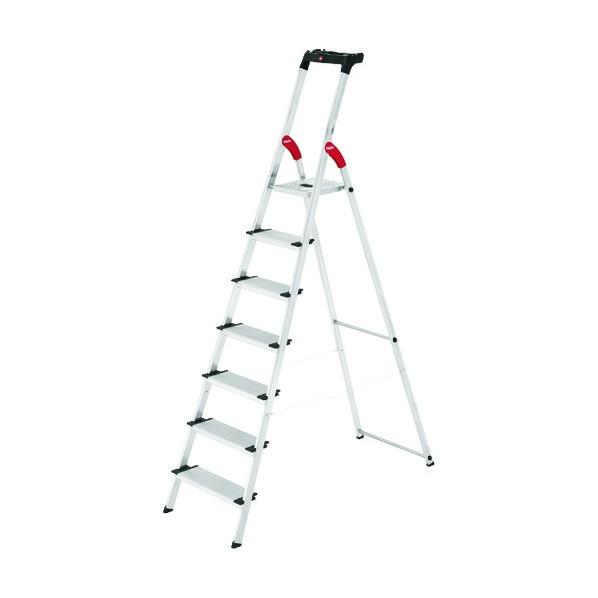 ※法人専用品※長谷川工業 アルミ製踏台L-80型(上枠付) L80-7