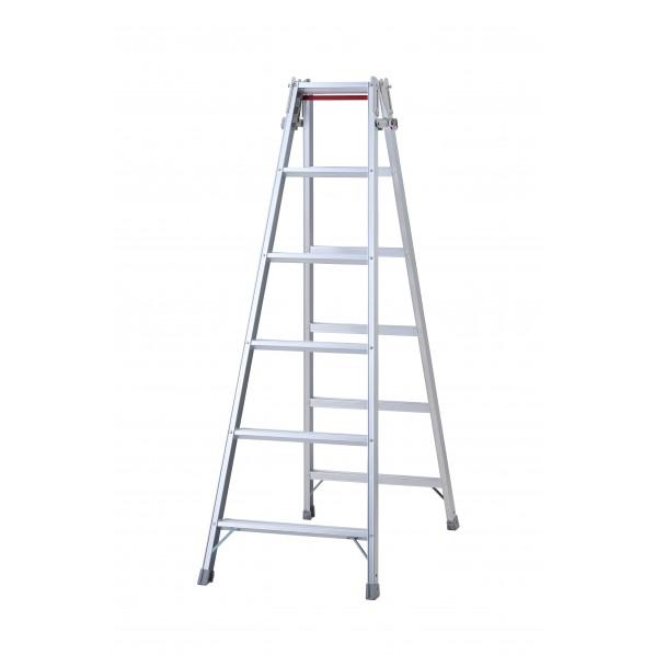 ※法人専用品※長谷川工業 6尺 はしご兼用脚立 6段 RD-18c 1台