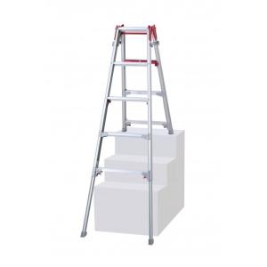 長谷川工業 はしご兼用伸縮脚立上部操作タイプ 階段用 RYRE-15a 1台【2512DFD_3】｜DIY FACTORY ONLINE SHOP