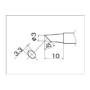白光 こて先3BC型(Z) T12-BC3Zの詳細画像1