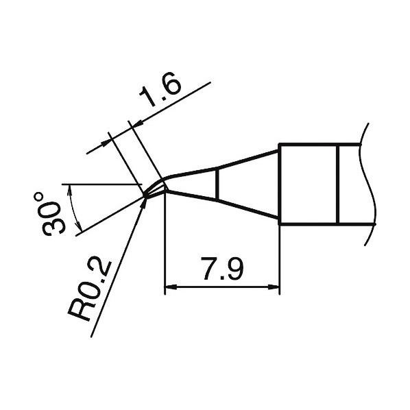 白光 こて先 0.2JS型 T36-JS02