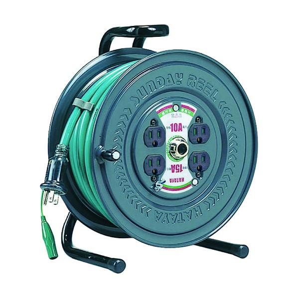 ハタヤハタヤアッパーリール単相100Vアース付3.5sq20m352 x 210 x 302 mmP...