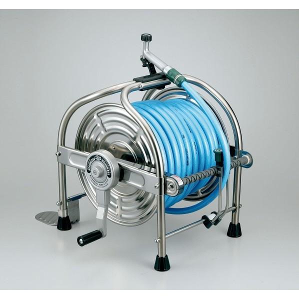 ハタヤ ハタヤステンレス(SUS304)ホールリール40m耐圧ホースレバーノズル付 SLA-40P ...