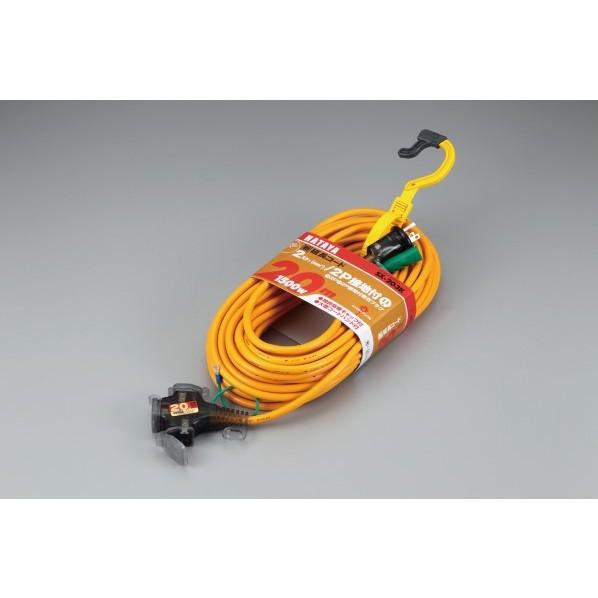 ハタヤ ハタヤ2P接地付延長コード20mアースグリーン 緑 326 x 160 x 80 mm SX...