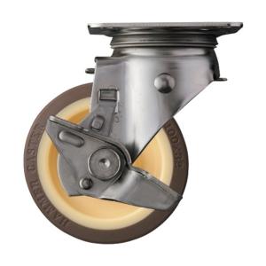 313S-UB100 ハンマーキャスター 自在ストッパー付 :313S-UB100