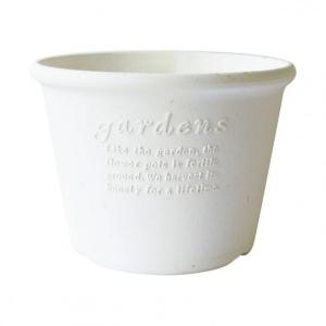 八幡化成 エコポット浅型 7号 ホワイト 210×210×155(mm)