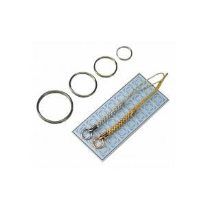 金井産業 各命札  アタッチメントBK-10 金/銀 ストラップ長さナイロン:80mm シリコン:90mm ステンレスリング径Φ12 Φ17 Φ20