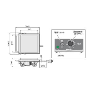 八光電機 一斗缶加熱用ヒーター RTA1020...の詳細画像2