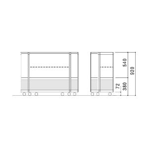 ハヤノ産業 エクシード コーナー平ケースSK ...の詳細画像2