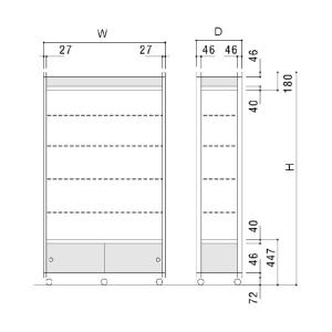 ハヤノ産業 エクシード ハイケースSL ブラッ...の詳細画像4
