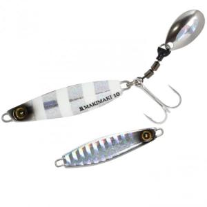 HAYABUSA ジャックアイ 豆マキマキ FS434 シルバー青夜光ゼブラ 10g FS434-10-5 釣具 ルアー 釣り フィッシング