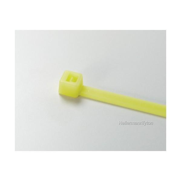 ヘラマンタイトン カラータイ 屋内使用(100本入) イエロー 4.8×383mm T50LYLW