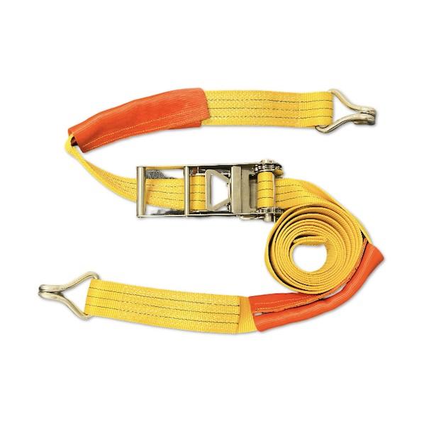 HIDAX ラッシングベルト 75mm幅 ステンレス製ラチェットバックル Jフック(ナローフック) ...