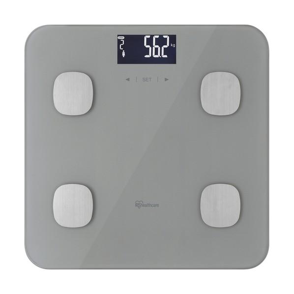 アイリスオーヤマ 106065 体組成計 グレー IBCM-B212-H 1点