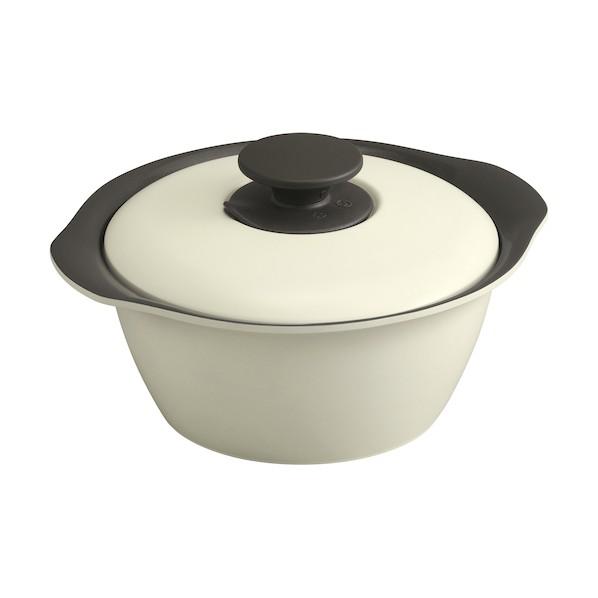 アイリスオーヤマ 104154 無加水鍋 20cm ディープアイボリー 2.3L MKS-20-IV...