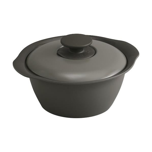 アイリスオーヤマ 104152 無加水鍋 20cm チャコールグレー MKS-20-H 1点