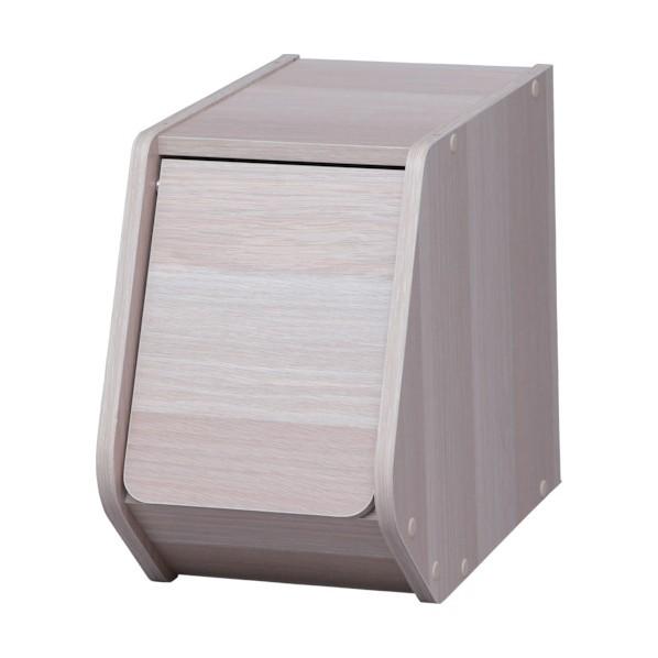 アイリスオーヤマ スタックボックス 扉付き ナチュラル STB-200D