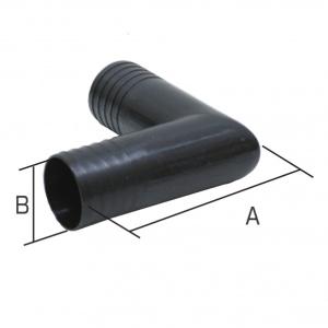 岩崎製作所 樹脂製 配管継手 L型ホースニップル 40A 50LHN040P