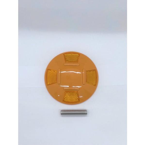 岩崎製作所 消防活動用空地標識『 鋲 』 ポリカーボネード製ロードマーカー 直径(約)105mm 9...