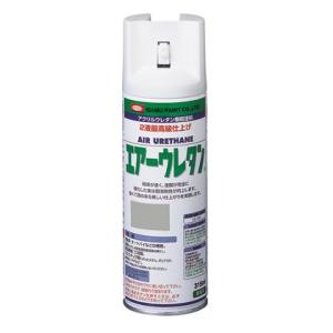 イサム塗料 エアーウレタン/アクリルウレタンスプレー メタリックシルバー 315ml