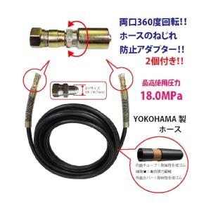 ツルミポンプ 高圧洗浄機 業務用 小型 エンジン駆動 吐水ホース20m付