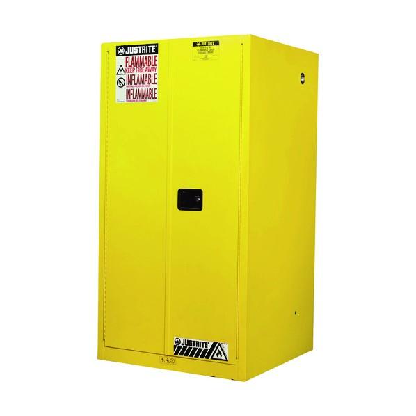 ジャストライト マニファクチャリン セーフティキャビネット マニュアルタイプ 60ガロン 黄 J89...