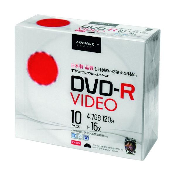 磁気研究所 DVD-Rビデオ用 TYDR12JCP10SC 10枚