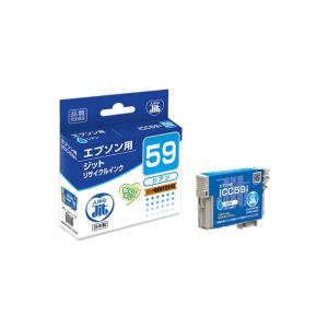 ジット エプソン EPSON ICC59対応ジットリサイクルインクカートリッジ シアン JIT-E59C 1個