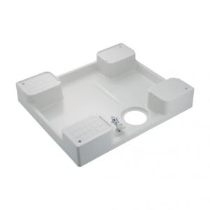カクダイ(KAKUDAI) 洗濯機用防水パン(水栓つき) ホワイト