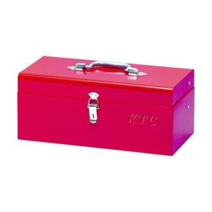 KTC スチール製工具箱 両開きメタルケース（シルバー） 間口440×奥行