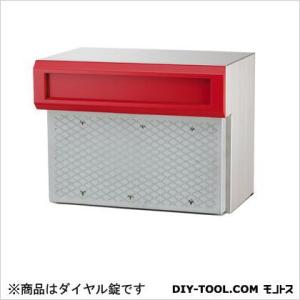 コーワソニア 郵便ポストSONIA埋込ボックスタイプCタイプダイヤル錠 レッド 27×29×39cm C905R