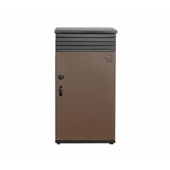 ケイジーワイ工業 宅配ボックス リシムアップ ダークブラウン 495×870×430mm THB-U...