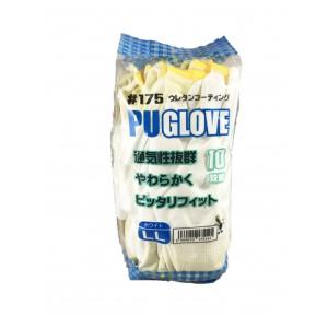 キタヤマ PU GLOVE 10P ホワイト LL 175-LL 1個