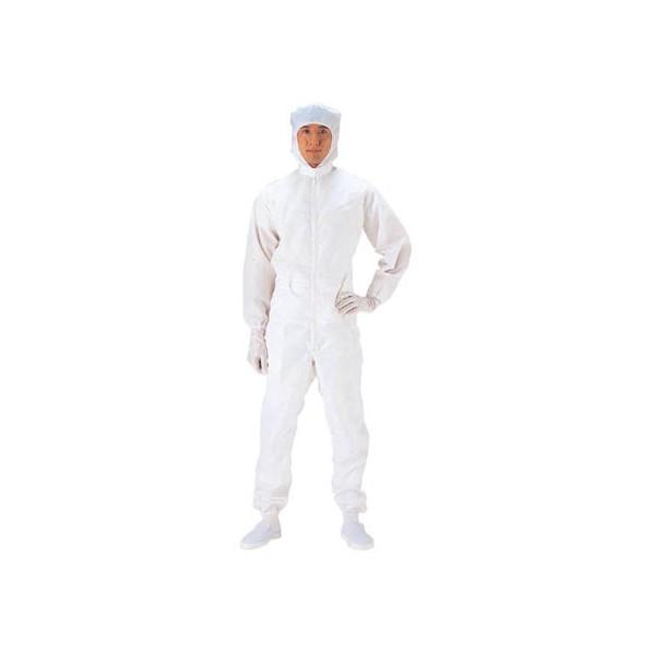 ケニス 続服(クリーンルーム用 軽量タイプ) ホワイト LL 7338G LL