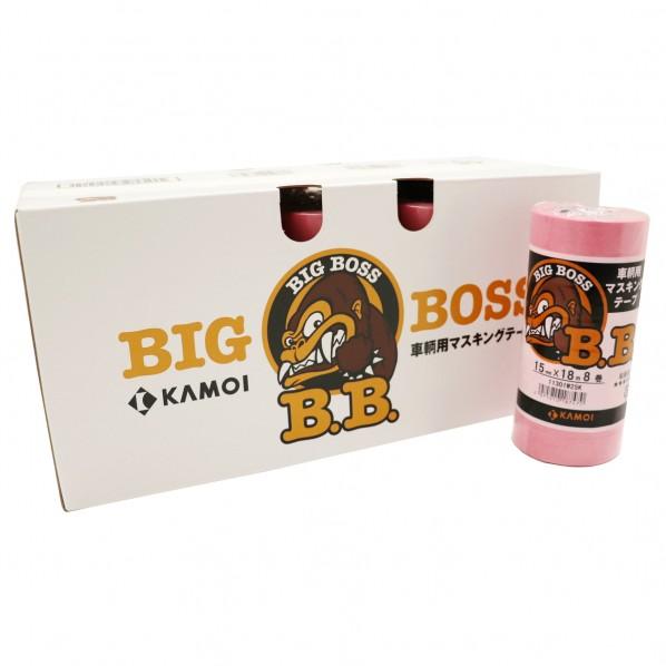 カモイ／カモ井 車両用マスキングテープ ピンク 0.08mm×15mm×18m BIG BOSS