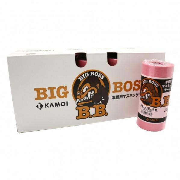 カモイ／カモ井 車両用マスキングテープ ピンク 0.08mm×40mm×18m BIG BOSS