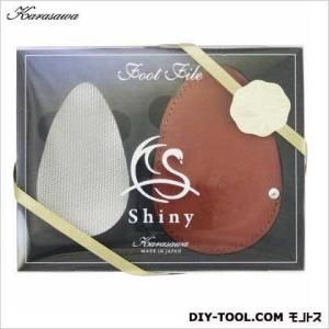 柄沢ヤスリ 踵ヤスリシャイニー カワケース チャ 80 カワケース チャ