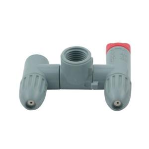 工進 KOSHIN 噴霧器用 2頭口噴口(1頭口切替) G1/4ネジ 灰 PA-288