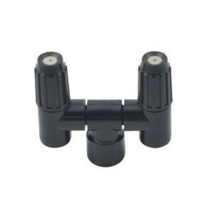 工進 KOSHIN 噴霧器用 2頭口噴口 G1/4ネジ 黒 PA-290