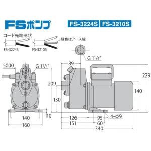 工進 KOSHIN 海水用モーターポンプ 口径...の詳細画像3