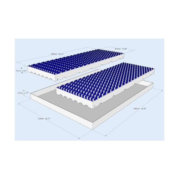コトヒラ工業 乾式靴底・車輪洗浄装置 プロフィルゲート 小車輪モデル KPG-STI55 1台