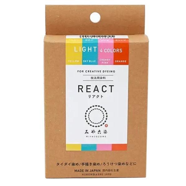 桂屋ファイングッズ 桂屋ファイングッズ みや古染 技法用染料 REACT リアクト 4色セット LI...